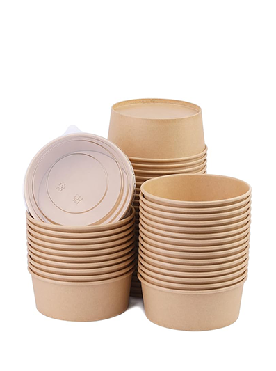 Cuencos de papel desechables (PE/PLA)
