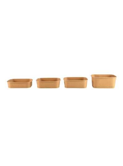 Cajas de papel desechables para alimentos (PE/PLA)